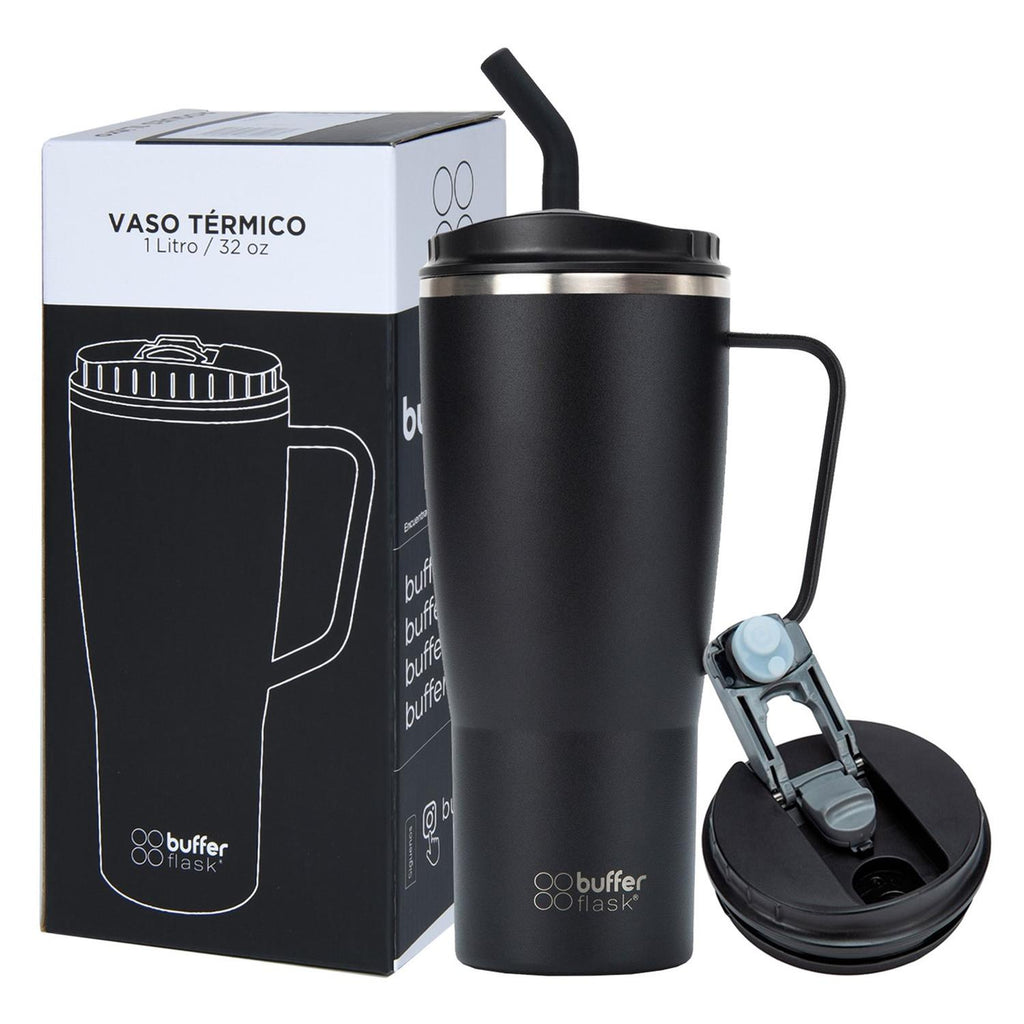 Vaso Termico Mug Tumbler Buffer 1Lt Acero Inox Frio Calor