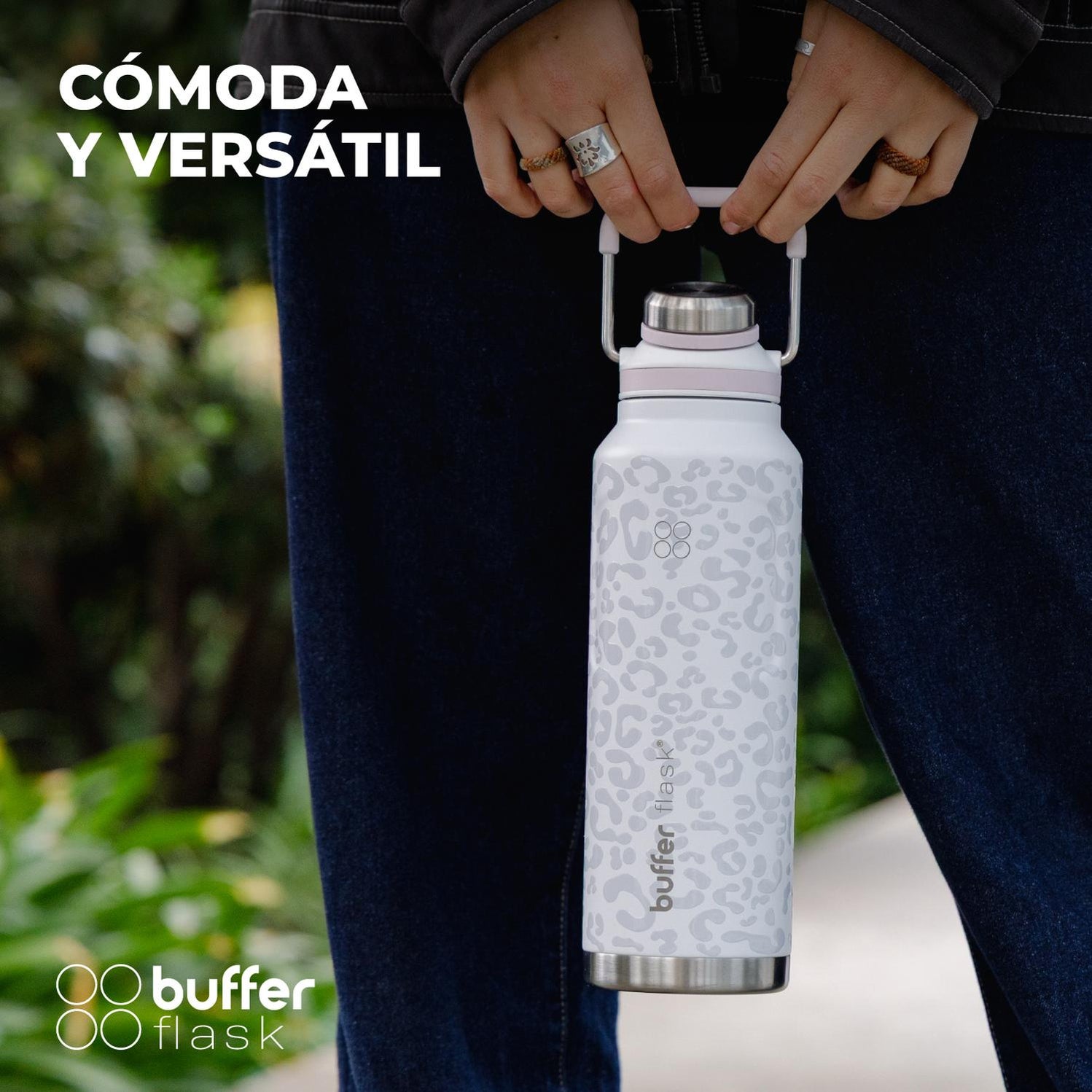 Botella Agua Térmica Mallorca 1Lt Acero Inox Incluye 2 Tapas — Buffer CL