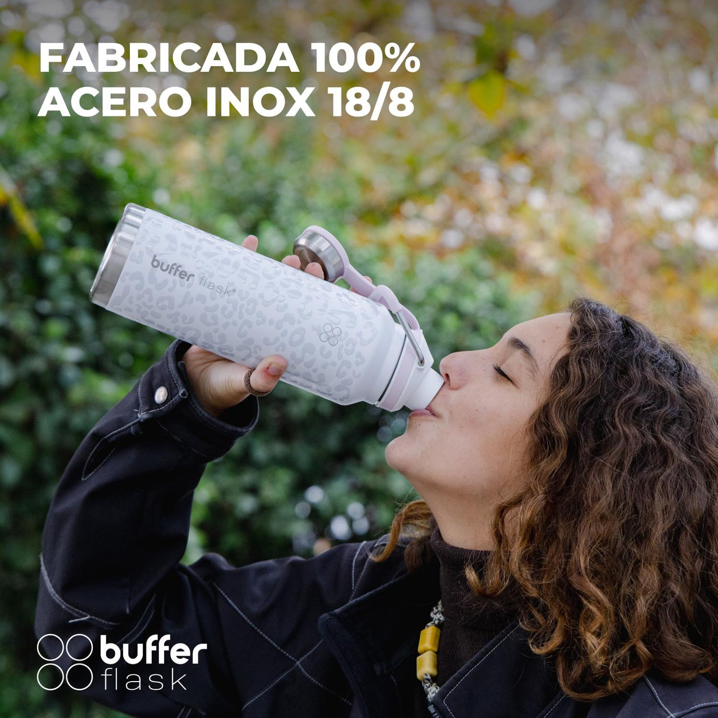 Botella Agua Térmica Mallorca 1Lt Acero Inox Incluye 2 Tapas — Buffer CL