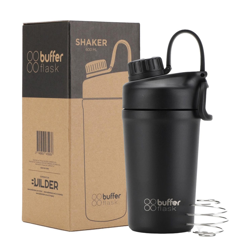 Shaker Mezclador Proteína San Diego 600ml para el Gimnasio Black