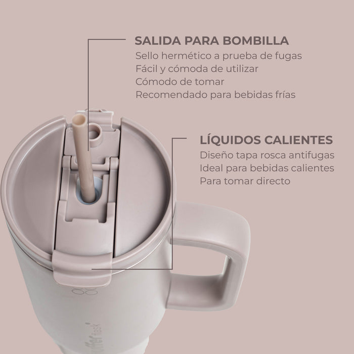 Vaso Termico Frio y Calor Termo Mug Buffer 1200Lt Inoxidable