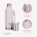 Set matero de acero inoxidable rosa con vaso y tapa, diseño elegante y práctico para disfrutar del mate.