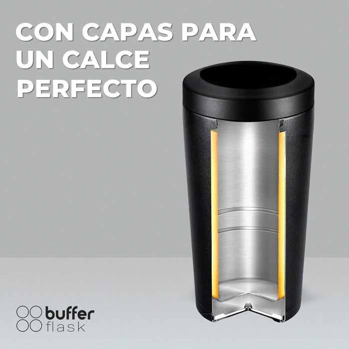 Set de 2 Vasos Cubre Botellas Holbox 4en1 Acero Inox