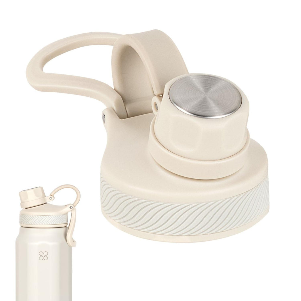 Botella Agua Térmica Buffer Paine 1Lt + 2 Tapas Ivory