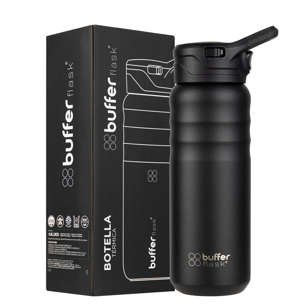 Termo Botella Termica Buffer 700ml Botella Agua Acero Inox