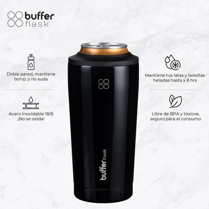 Set de 2 Vasos Cubre Botellas Holbox 4en1 Acero Inox